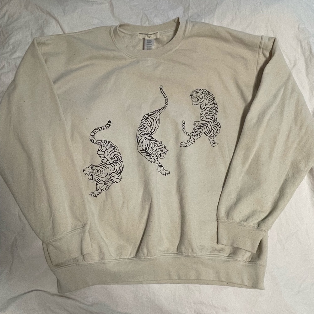 urban outfitters project social T tiger pullover sweatshirt